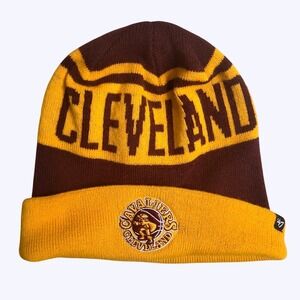 '47 Brand Cleveland Cavaliers Beanie Men OSFA Gold Wine Knit NBA Hat